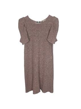 Maje Womens Faridole Linen Dress Size 2 Open Knit Crochet Parisian Quiet Luxury